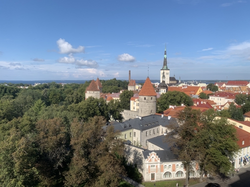 Ausblick nach dem Erklimmen der Stufen zur Oberstadt