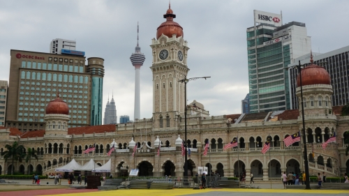 Blick vom Dataran Merdeka